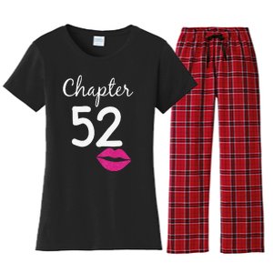 Womens 52nd Birthday Gift For Her Chapter 52 Years Old 52nd Bday Women's Flannel Pajama Set