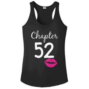 Womens 52nd Birthday Gift For Her Chapter 52 Years Old 52nd Bday Ladies PosiCharge Competitor Racerback Tank