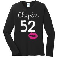 Womens 52nd Birthday Gift For Her Chapter 52 Years Old 52nd Bday Ladies Long Sleeve Shirt