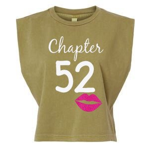 Womens 52nd Birthday Gift For Her Chapter 52 Years Old 52nd Bday Garment-Dyed Women's Muscle Tee