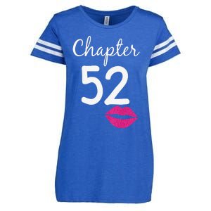 Womens 52nd Birthday Gift For Her Chapter 52 Years Old 52nd Bday Enza Ladies Jersey Football T-Shirt