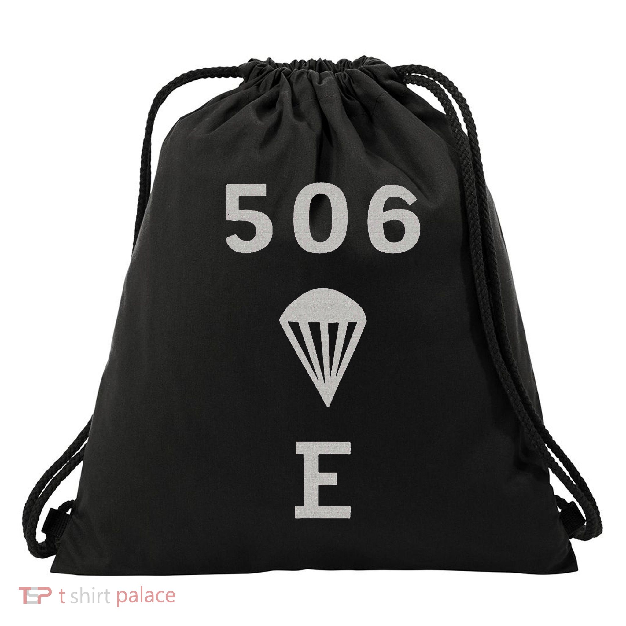 Ww2 506 Pir Easy Company Flag Drawstring Bag