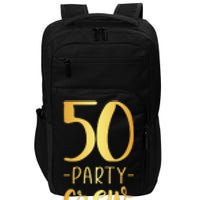 Womens 50 Party Crew 50th Birthday Group Friends Impact Tech Backpack