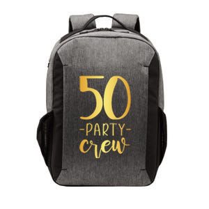 Womens 50 Party Crew 50th Birthday Group Friends Vector Backpack