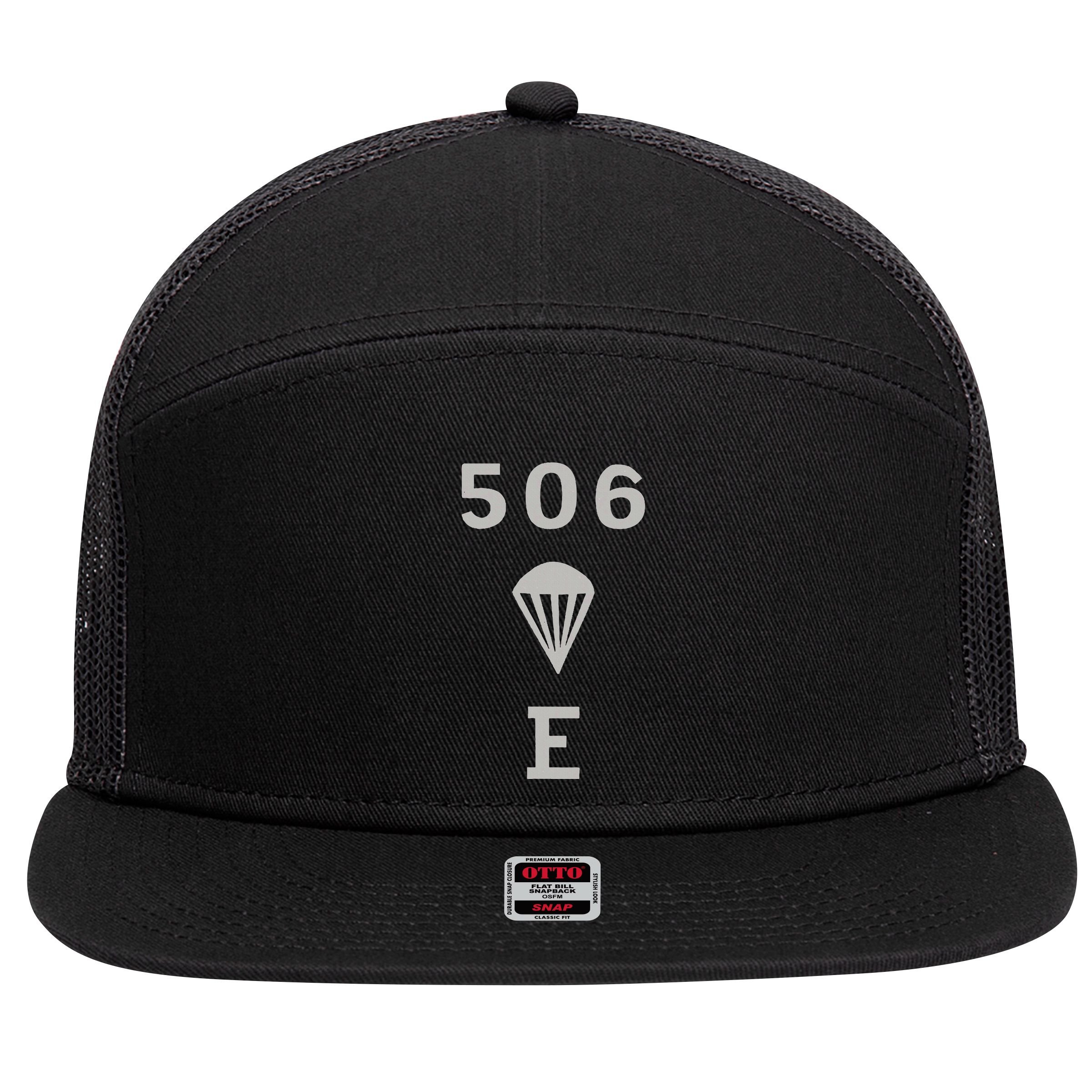 Ww2 506 Pir Easy Company Flag 7 Panel Mesh Trucker Snapback Hat