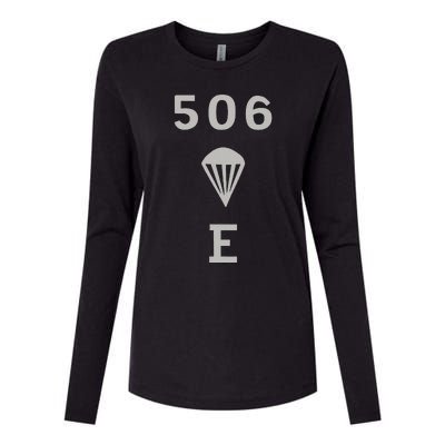 Ww2 506 Pir Easy Company Flag Womens Cotton Relaxed Long Sleeve T-Shirt