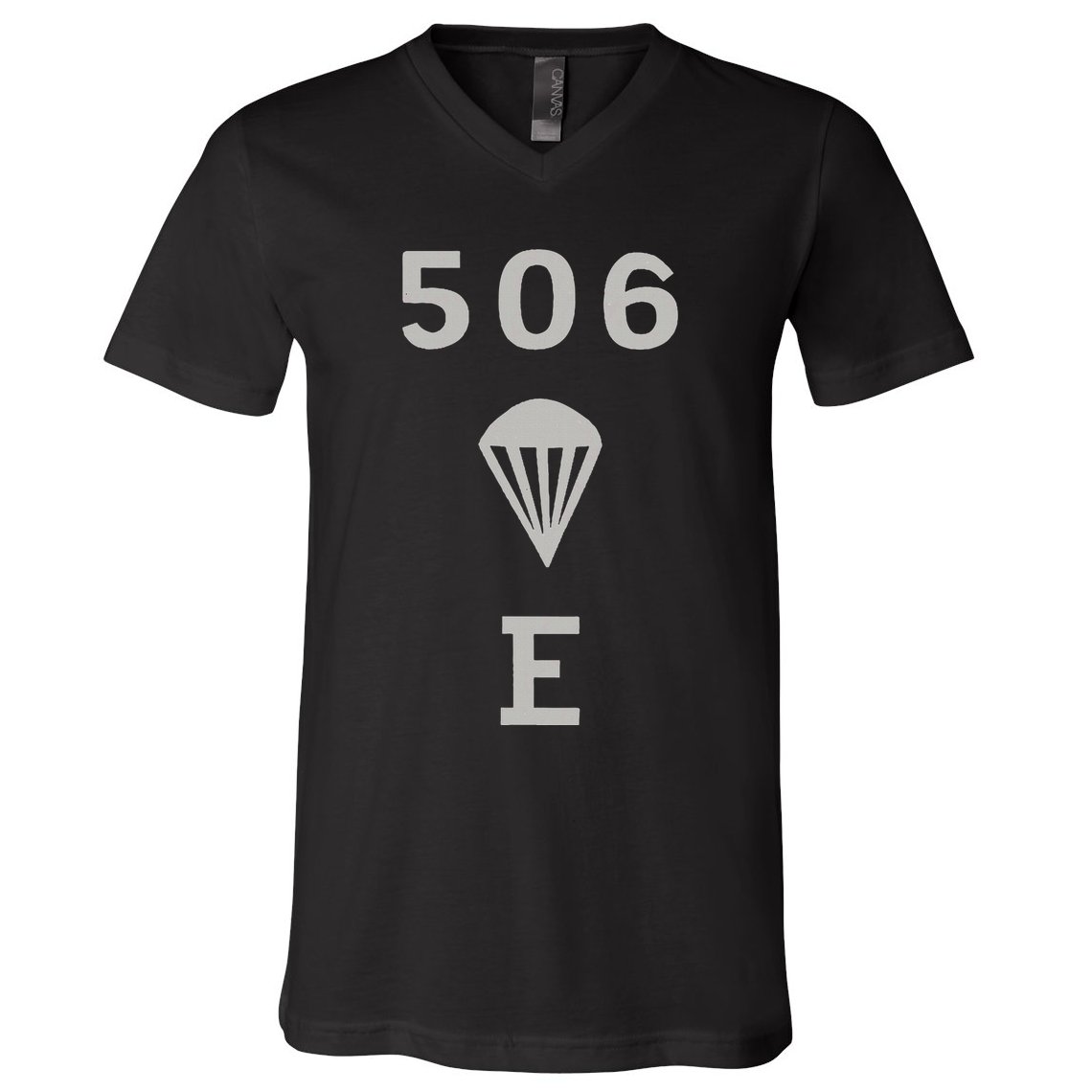 Ww2 506 Pir Easy Company Flag V-Neck T-Shirt