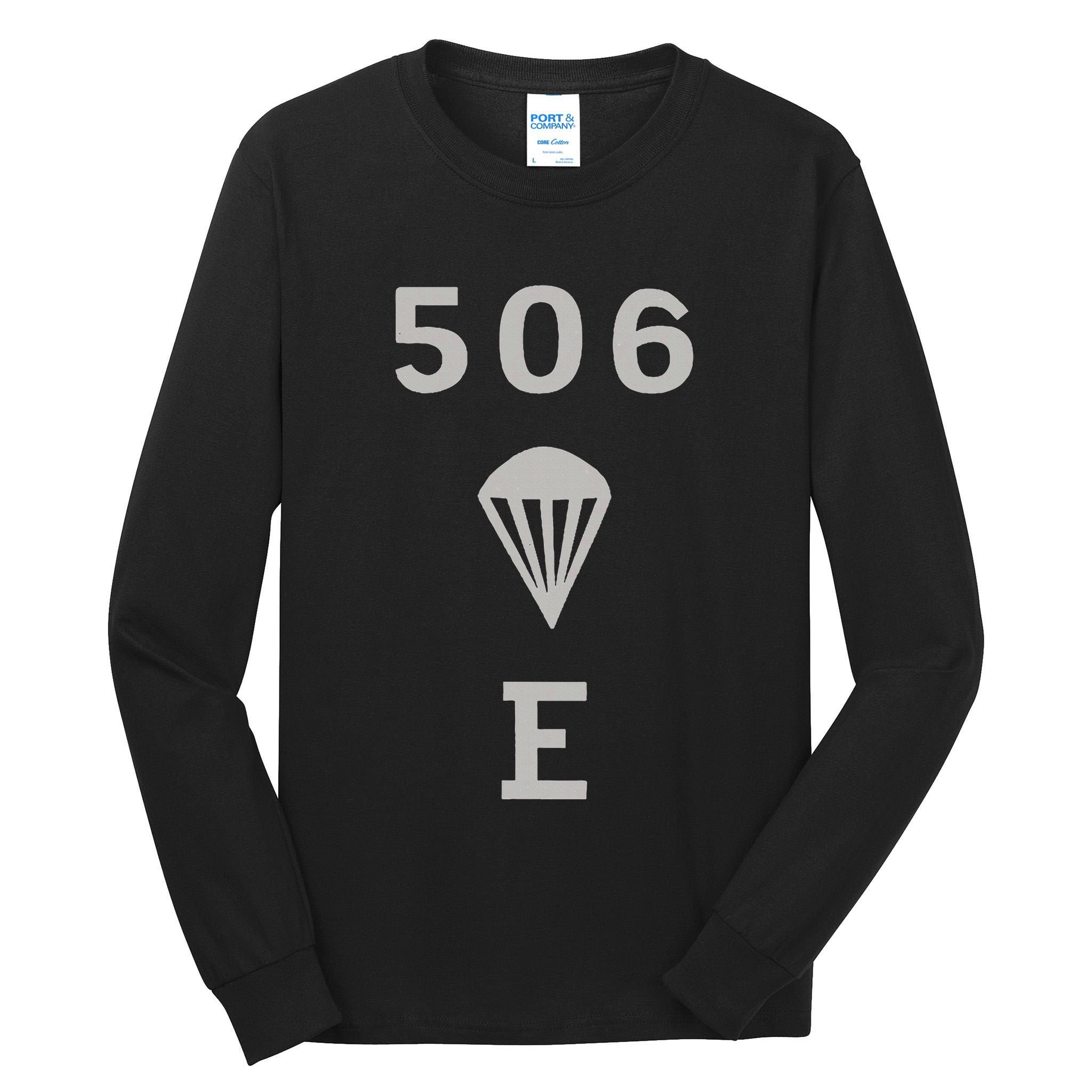Ww2 506 Pir Easy Company Flag Tall Long Sleeve T-Shirt
