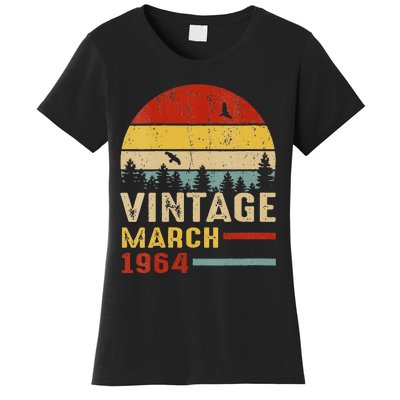 Womens 57 Years Old Retro Birthday Gift Vintage March 1964 Women's T-Shirt