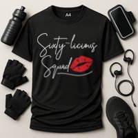 WoM.e.ns 60th Birthday, Sixty-licious Squad V-Neck Cooling Performance Crew T-Shirt