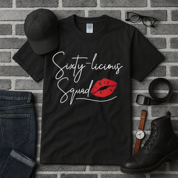 WoM.e.ns 60th Birthday, Sixty-licious Squad V-Neck Tall T-Shirt