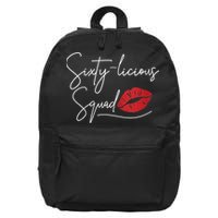 WoM.e.ns 60th Birthday, Sixty-licious Squad V-Neck 16 in Basic Backpack