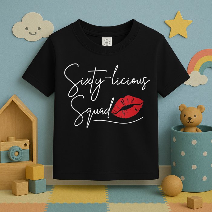 WoM.e.ns 60th Birthday, Sixty-licious Squad V-Neck Toddler T-Shirt