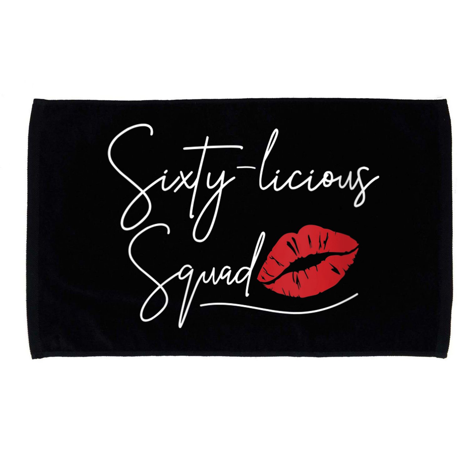 WoM.e.ns 60th Birthday, Sixty-licious Squad V-Neck Microfiber Hand Towel