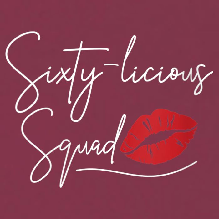 WoM.e.ns 60th Birthday, Sixty-licious Squad V-Neck 16oz Travel Tumbler