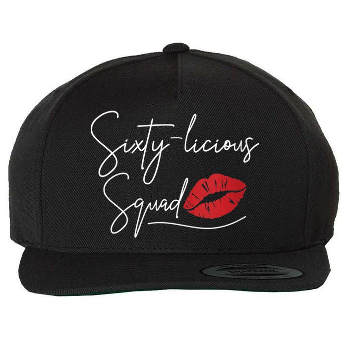 Wo 60th Birthday, Sixty-licious Squad Wool Snapback Cap