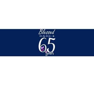 Wo 65th Birthday Tee Gift and Blessed for 65 Years Birthday Bumper Sticker