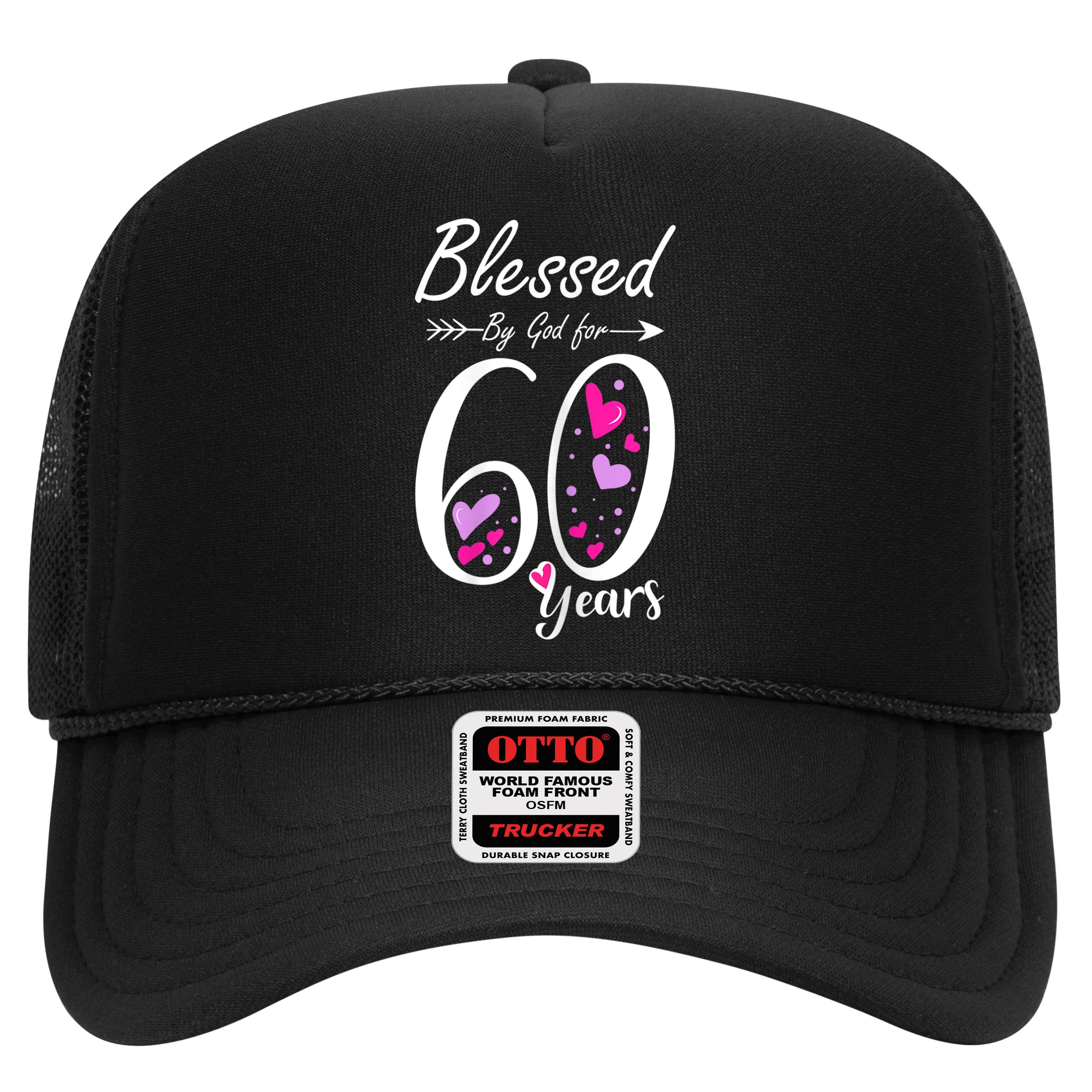 WoM.e.ns 60th Birthday Tee Gift and Blessed for 60 Years Birthday Hat
