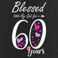 WoM.e.ns 60th Birthday Tee Gift and Blessed for 60 Years Birthday Hat