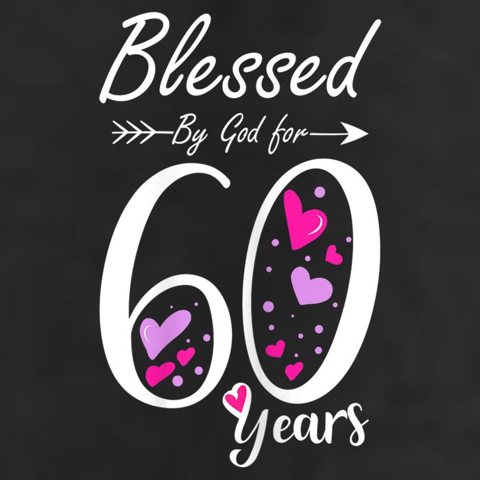 WoM.e.ns 60th Birthday Tee Gift and Blessed for 60 Years Birthday Hat