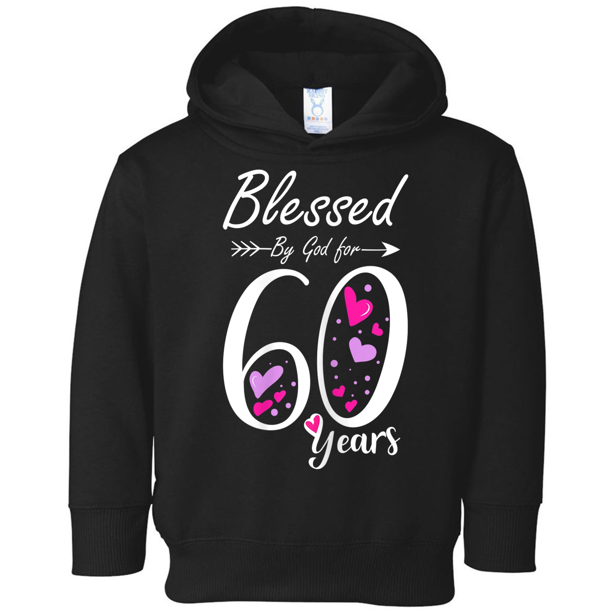 WoM.e.ns 60th Birthday Tee Gift and Blessed for 60 Years Birthday Toddler Hoodie