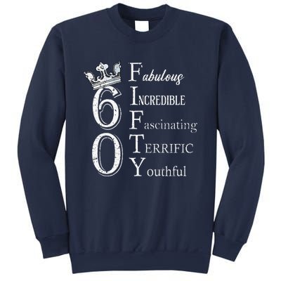 Womens 60 Fabulous 60th Birthday Queen 60 Years Old Bday Women Sweatshirt