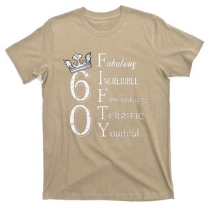 Womens 60 Fabulous 60th Birthday Queen 60 Years Old Bday Women T-Shirt