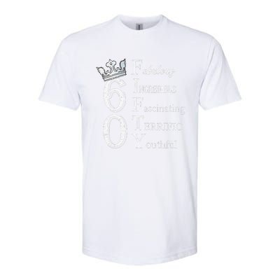 Womens 60 Fabulous 60th Birthday Queen 60 Years Old Bday Women Softstyle CVC T-Shirt