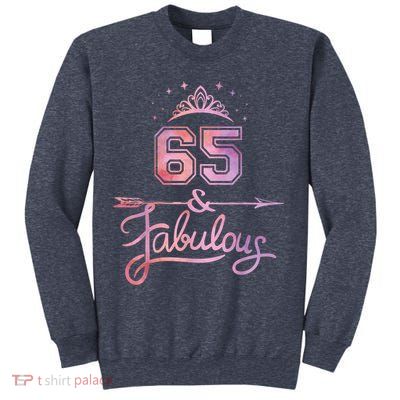 Wo 65 Years Old And Fabulous Happy 65th Birthday Sweatshirt