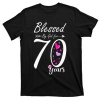 Wo 70th Birthday Tee Gift and Blessed for 70 Years Birthday T-Shirt