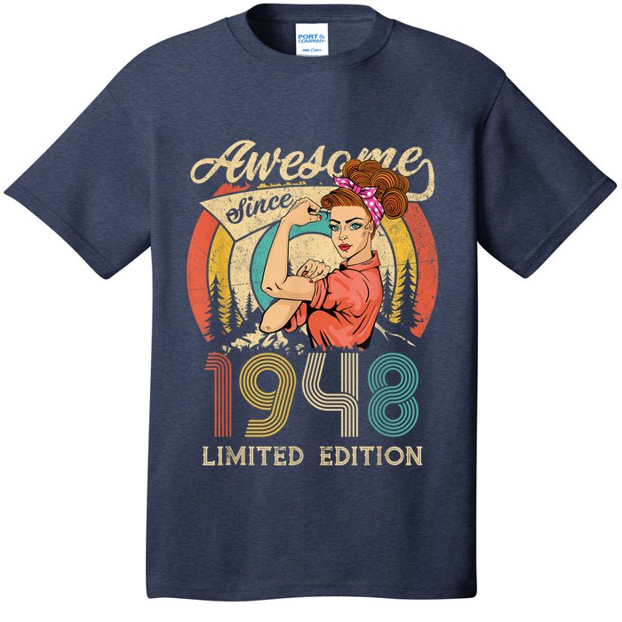 Wo 75th Birthday Present gifts ideas, Vintage Retro Best of 1948 T-Shirt