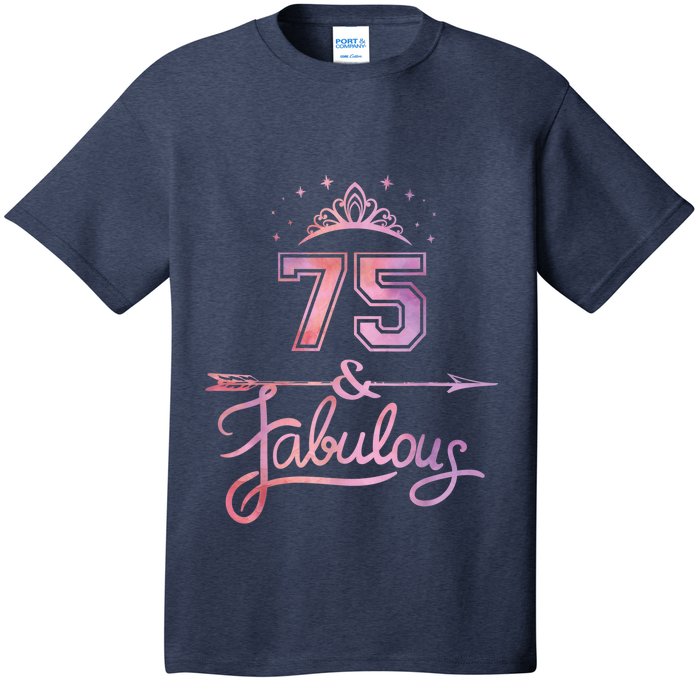 Wo 75 Years Old And Fabulous Happy 75th Birthday Present T-Shirt