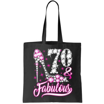 WoM.e.ns 70 Years Old Gifts 70 & Fabulous 70th Birthday Pink Diamond V-Neck Bag