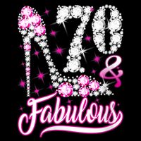 WoM.e.ns 70 Years Old Gifts 70 & Fabulous 70th Birthday Pink Diamond V-Neck Visor