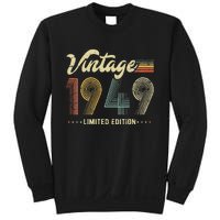 Womens 74 Year Old Gifts Born In 1949 Vintage Retro 74th Birthday Sweatshirt