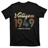 Womens 74 Year Old Gifts Born In 1949 Vintage Retro 74th Birthday T-Shirt