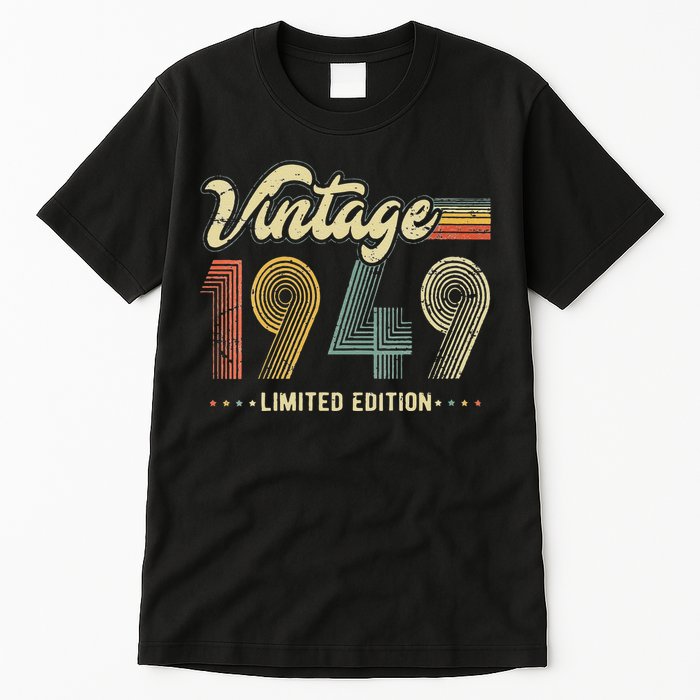 Womens 74 Year Old Gifts Born In 1949 Vintage Retro 74th Birthday Tall T-Shirt