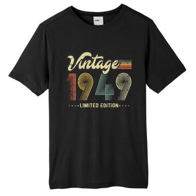 Womens 74 Year Old Gifts Born In 1949 Vintage Retro 74th Birthday Tall Fusion ChromaSoft Performance T-Shirt