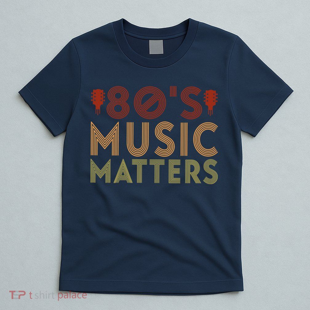 Wo 80's Music Matters Funny 80's Music Outfit 70s Music V-Neck T-Shirt