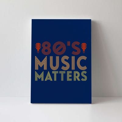 Wo 80's Music Matters Funny 80's Music Outfit 70s Music V-Neck Canvas