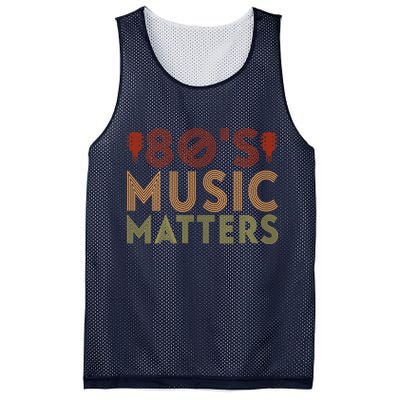 Wo 80's Music Matters Funny 80's Music Outfit 70s Music V-Neck Mesh Reversible Basketball Jersey Tank