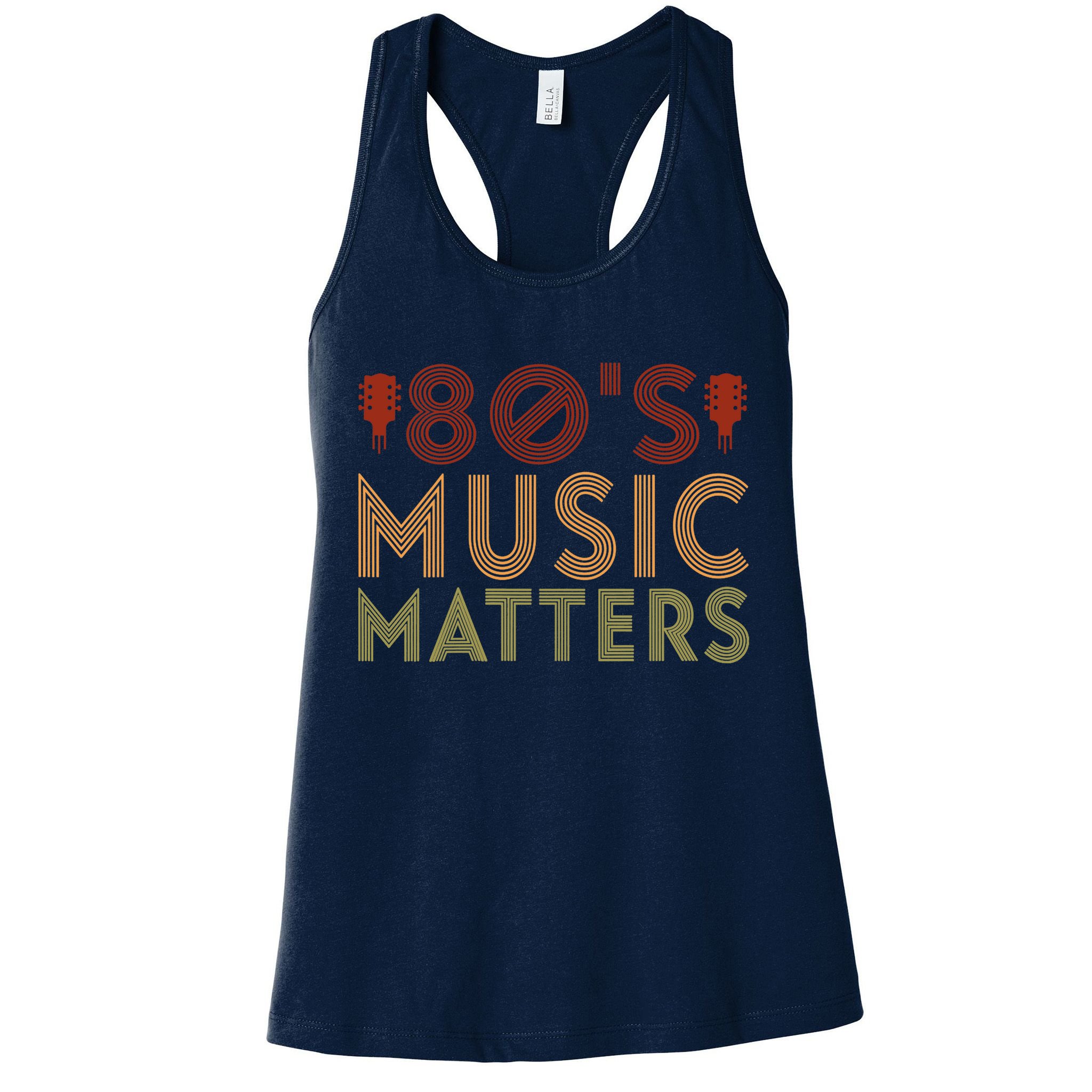 Wo 80's Music Matters Funny 80's Music Outfit 70s Music V-Neck Womens Tank Top