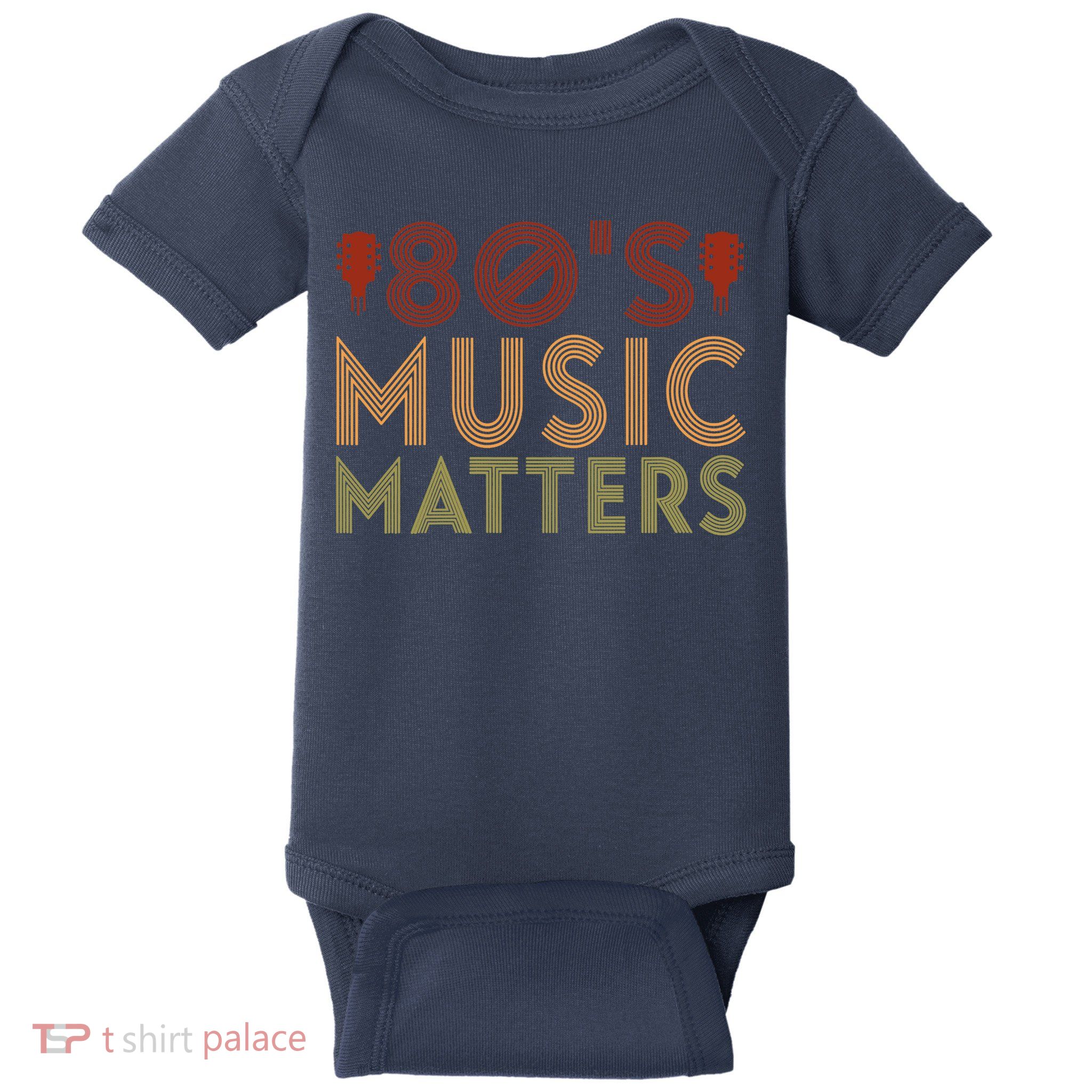 Wo 80's Music Matters Funny 80's Music Outfit 70s Music V-Neck Baby Bodysuit
