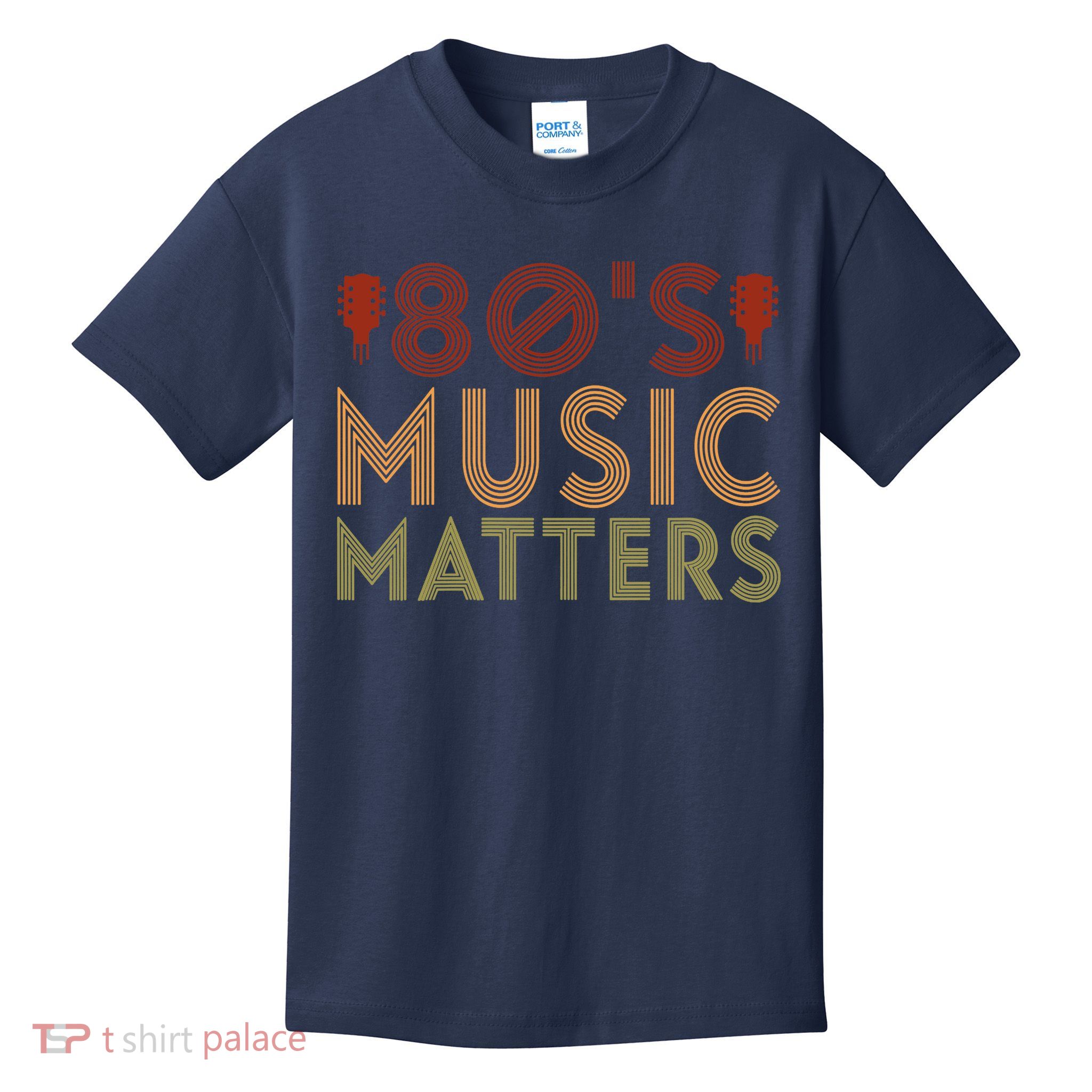 Wo 80's Music Matters Funny 80's Music Outfit 70s Music V-Neck Kids T-Shirt