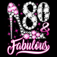 Wom.e.ns 80 Years Old Gifts 80 & Fabulous 80th Birthday Pink Diamond V-Neck Bucket Hat