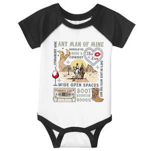 Western 90s Country Music Retro Cowboy Cowgirl Infant Baby Jersey Bodysuit