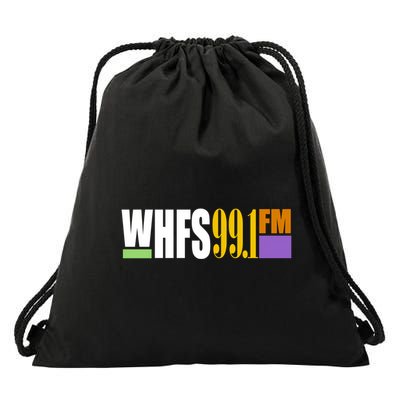 Whfs 99.1 Fm Washington Dc Radio Station Later Logo Drawstring Bag