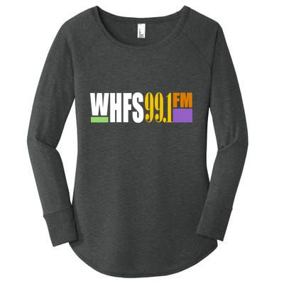 Whfs 99.1 Fm Washington Dc Radio Station Later Logo Women's Perfect Tri Tunic Long Sleeve Shirt