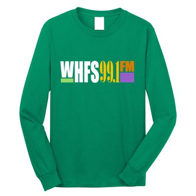 Whfs 99.1 Fm Washington Dc Radio Station Later Logo Long Sleeve Shirt
