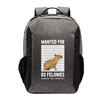 Wanted 93 Felonies Capybara Mugshots Rodent Owners Vector Backpack